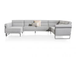 Hoekzetel FISKARDO Met Designpoot En Pocketveren - Grijs Grijs -Zuiver || RICHMOND Verkoop xooon fiskardo 56518