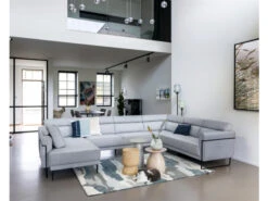 Hoekzetel FISKARDO Met Designpoot En Pocketveren - Grijs Grijs -Zuiver || RICHMOND Verkoop xooon fiskardo 56525