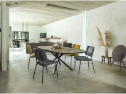 Tafel FRESNO - Burned Moza?ek Hout -Zuiver || RICHMOND Verkoop xooon fresno 44236