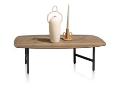 Salontafel FRESNO - Burned Recht Hout