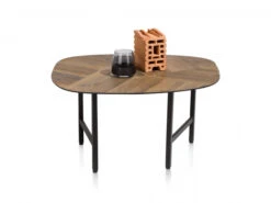 Salontafel FRESNO - Burned Moza?ek Hout