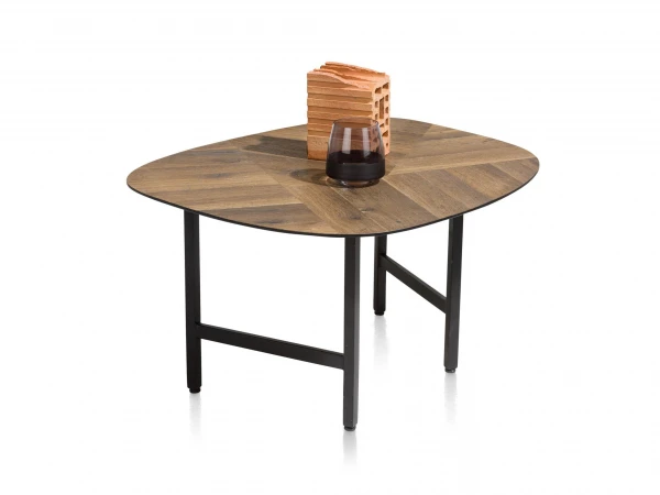 Salontafel FRESNO - Burned Moza?ek Hout 2 Salontafel FRESNO - Burned Moza?ek Hout - Afbeelding 2