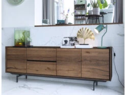 Dressoir HALMSTAD 230 Cm - Choco Brown Bruin -Zuiver || RICHMOND Verkoop xooon halmstad 27939