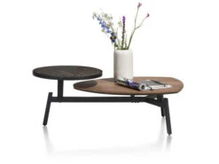 Salontafel HALMSTAD - Choco Brown Zwart