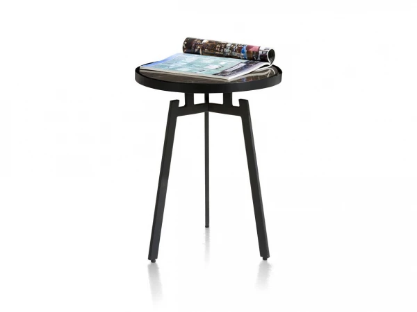 Bijzettafel HALMSTAD - Choco Brown Zwart 1 Bijzettafel HALMSTAD - Choco Brown Zwart