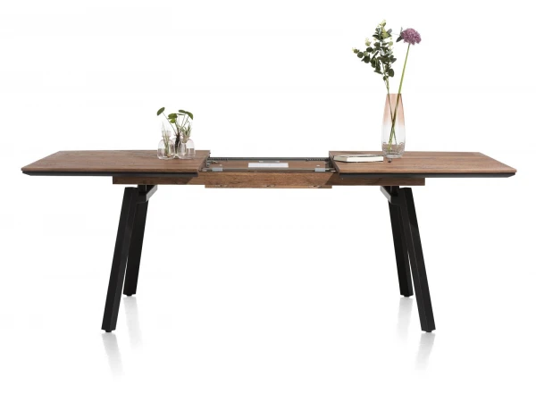 Uitschuiftafel HALMSTAD - Choco Brown Bruin 2 Uitschuiftafel HALMSTAD - Choco Brown Bruin - Afbeelding 2