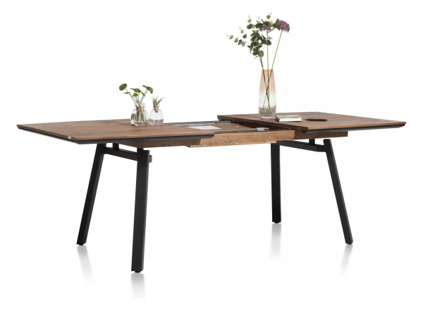 Uitschuiftafel HALMSTAD - Choco Brown Bruin 7 Uitschuiftafel HALMSTAD - Choco Brown Bruin - Afbeelding 7