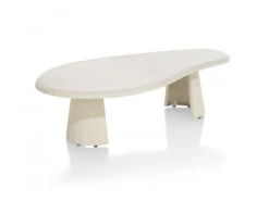 Salontafel Ovaal KALMAR - Stone Skin Beige