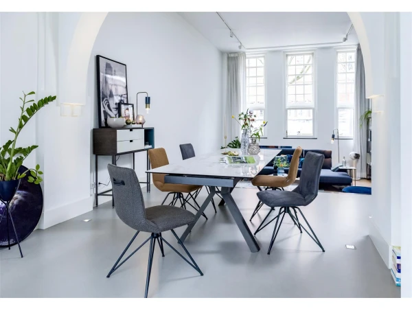 Eetkamerstoel MAC - Rocky Antraciet Grijs 2 Eetkamerstoel MAC - Rocky Antraciet Grijs - Afbeelding 2