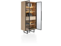 Vitrine MODALI - Eikenfineer Onyx Hout -Zuiver || RICHMOND Verkoop xooon modali 63836