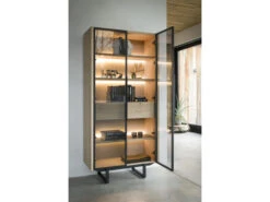 Vitrine MODALI - Eikenfineer Onyx Hout -Zuiver || RICHMOND Verkoop xooon modali 63837