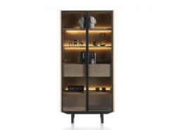 Vitrine MODALI - Eikenfineer Onyx Hout