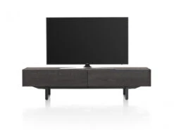 TV Dressoir MODALI - Eikenfineer Onyx Zwart