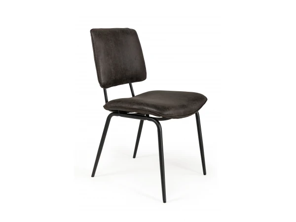 Stoel NOVALI - Antraciet Secilia Grijs 2 Stoel NOVALI - Antraciet Secilia Grijs - Afbeelding 2