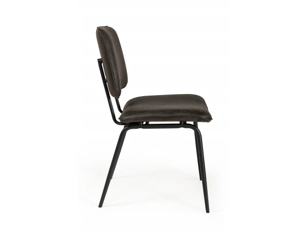 Stoel NOVALI - Antraciet Secilia Grijs 3 Stoel NOVALI - Antraciet Secilia Grijs - Afbeelding 3