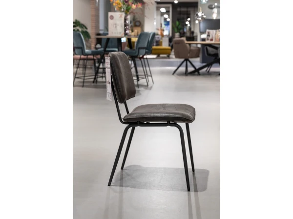 Stoel NOVALI - Antraciet Secilia Grijs 7 Stoel NOVALI - Antraciet Secilia Grijs - Afbeelding 7