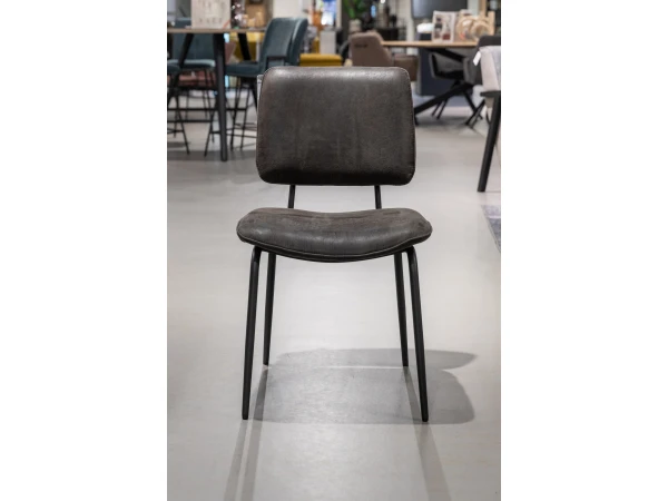 Stoel NOVALI - Antraciet Secilia Grijs 6 Stoel NOVALI - Antraciet Secilia Grijs - Afbeelding 6