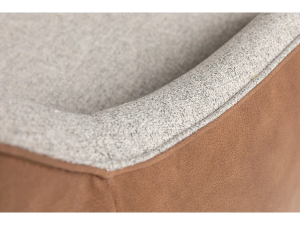 Fauteuil OVIEDO Met Lage Rug - Cognac/lichtgrijs Multicolor 8 Fauteuil OVIEDO Met Lage Rug - Cognac/lichtgrijs Multicolor - Afbeelding 8