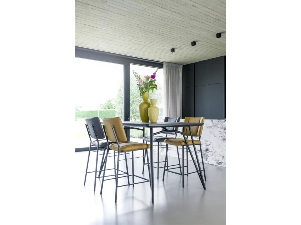 Barstoel TATUM - Pala Antraciet Grijs 2 Barstoel TATUM - Pala Antraciet Grijs - Afbeelding 2