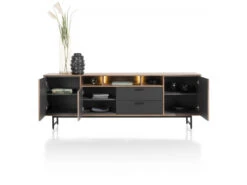 Dressoir TORANO 230 Cm - Walnoot/zwart Multicolor -Zuiver || RICHMOND Verkoop xooon torano 53207