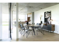 Dressoir TORANO 230 Cm - Walnoot/zwart Multicolor -Zuiver || RICHMOND Verkoop xooon torano 53220