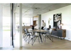 Eetkamertafel TORANO - Walnoot/zwart Hout -Zuiver || RICHMOND Verkoop xooon torano 53246