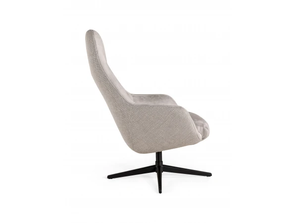 Fauteuil Met Hoge Rug VERNON - Lichtgrijs Grijs 3 Fauteuil Met Hoge Rug VERNON - Lichtgrijs Grijs - Afbeelding 3