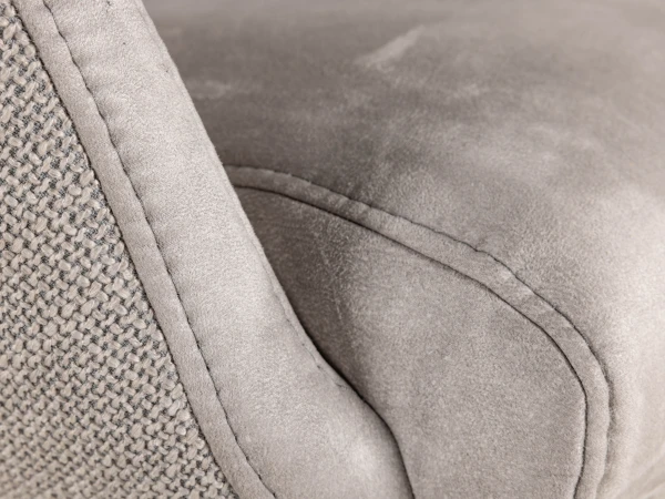 Fauteuil Met Hoge Rug VERNON - Lichtgrijs Grijs 6 Fauteuil Met Hoge Rug VERNON - Lichtgrijs Grijs - Afbeelding 6