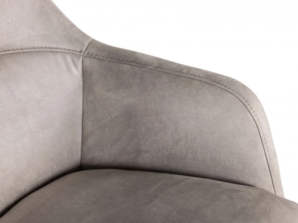 Fauteuil Met Hoge Rug VERNON - Lichtgrijs Grijs 9 Fauteuil Met Hoge Rug VERNON - Lichtgrijs Grijs - Afbeelding 9