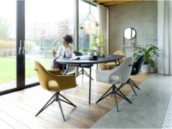 Eetkamertafel Ovaal VIK - Onyx Zwart -Zuiver || RICHMOND Verkoop xooon vik 33613