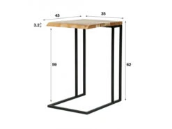 Laptoptafel EDGE - Acacia Hout -Zuiver || RICHMOND Verkoop zijlstra edge 46160