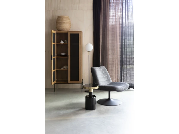 Zuiver Loungechair BUBBA - Donker Grijs Grijs 2 Zuiver Loungechair BUBBA - Donker Grijs Grijs - Afbeelding 2