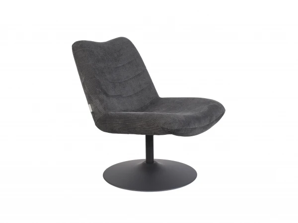 Zuiver Loungechair BUBBA - Donker Grijs Grijs 1 Zuiver Loungechair BUBBA - Donker Grijs Grijs