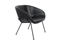 Zuiver Lounge Chair FESTON - Black Zwart