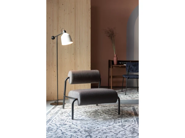 Zuiver Fauteuil LEKIMA - Donkergrijs Grijs 4 Zuiver Fauteuil LEKIMA - Donkergrijs Grijs - Afbeelding 4