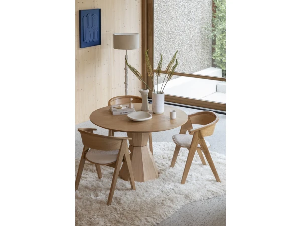 Zuiver Ronde Tafel LOTUS - Eik Fineer Hout 8 Zuiver Ronde Tafel LOTUS - Eik Fineer Hout - Afbeelding 8