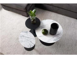 Zuiver Bijzettafel SNOW - Wit Marmer Rond Wit -Zuiver || RICHMOND Verkoop zuiver snow 59471