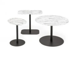 Zuiver Bijzettafel SNOW - Wit Marmer Rond Wit -Zuiver || RICHMOND Verkoop zuiver snow 59477