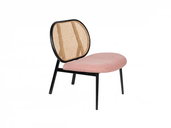 Zuiver Fauteuil SPIKE - Roze/naturel Roze 1 Zuiver Fauteuil SPIKE - Roze/naturel Roze