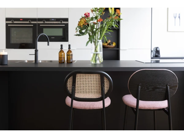 Zuiver Barstoel SPIKE - Roze/naturel Roze 3 Zuiver Barstoel SPIKE - Roze/naturel Roze - Afbeelding 3