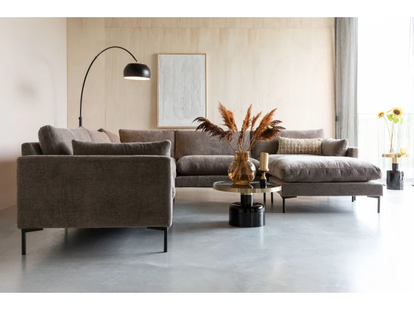 Zuiver Hoeksalon SUMMER - Coffee Bruin 2 Zuiver Hoeksalon SUMMER - Coffee Bruin - Afbeelding 2