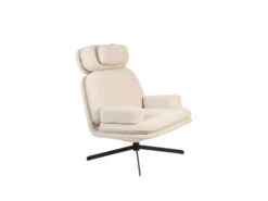 Zuiver Loungechair TYLER - Wit Bouclé Wit