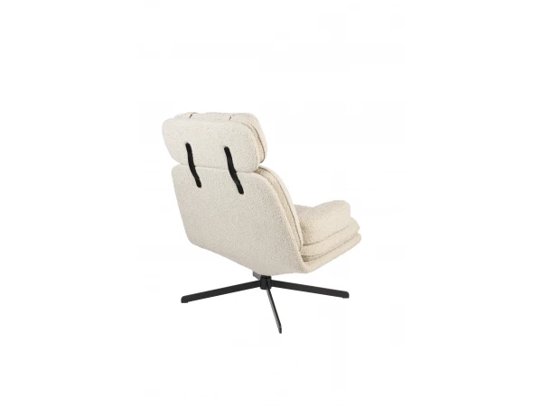 Zuiver Loungechair TYLER - Wit Bouclé Wit 6 Zuiver Loungechair TYLER - Wit Bouclé Wit - Afbeelding 6